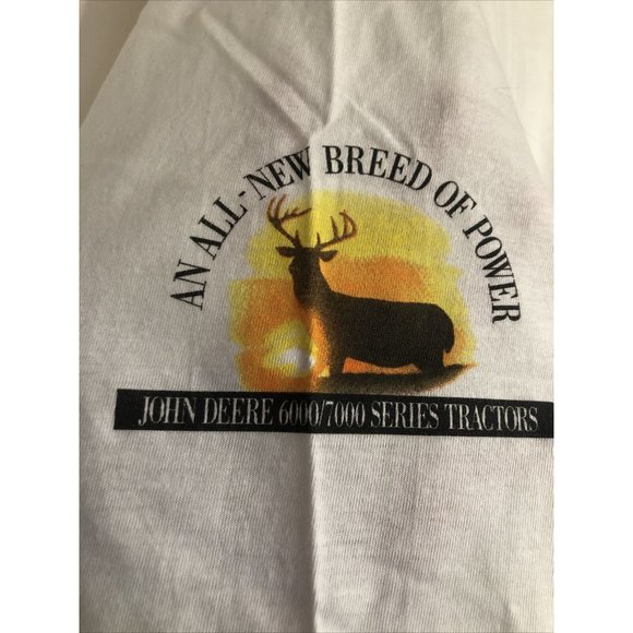 90s Single Stitch Polo Shirt K Products John Deere Buck New Old Stock 2X USA Vtg - Picture 9 of 11